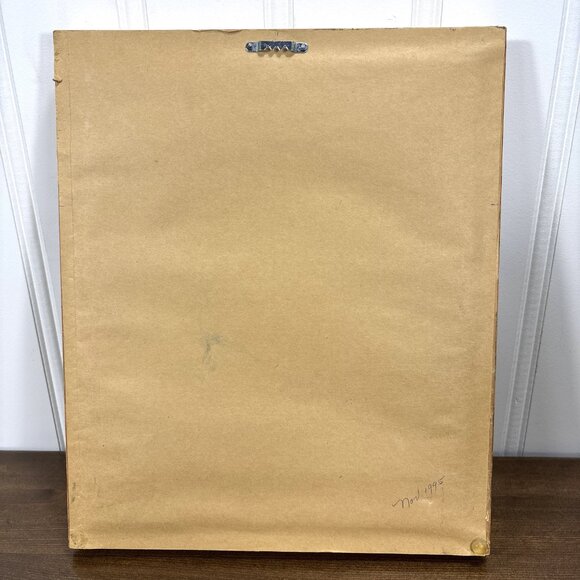 Vintage Framed Petit Point Girl Needlepoint Art Hand-Stitched Wall Decor - Picture 9 of 13